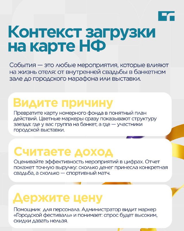 Инструмент «События» в 1С:Отель — карточка 2