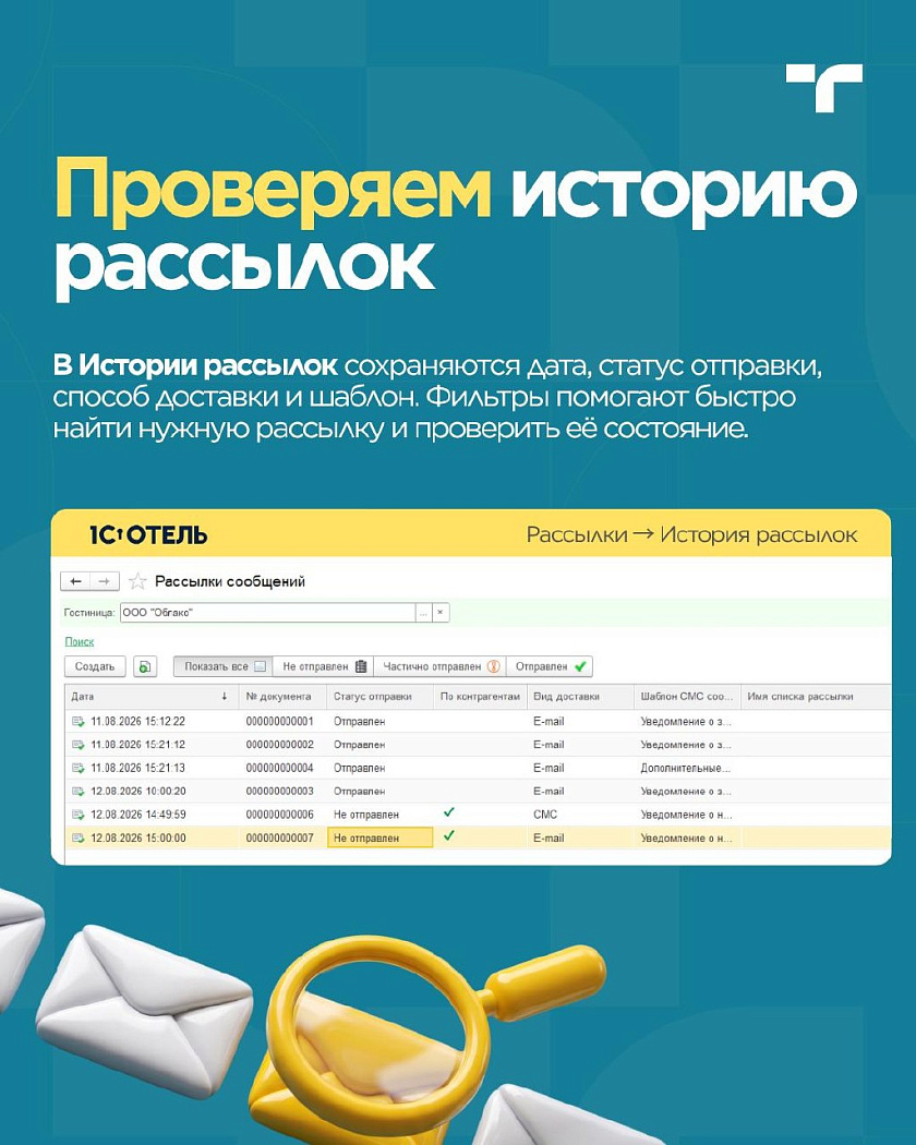 Сегодня одному гостю нужно напомнить об оплате, другому отправить информацию перед заездом… — карточка 7